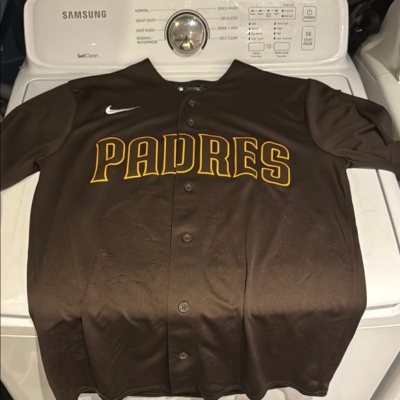 Nike Brown Padres Jersey with Yellow Accents - Picture 1 of 5